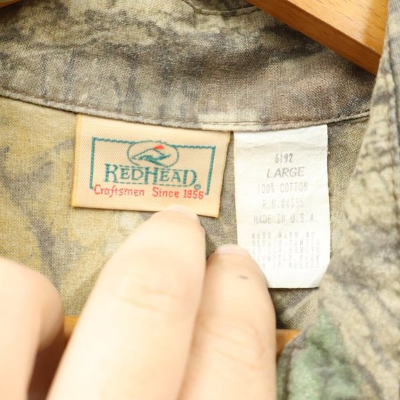 Vtg Redhead Hunting Shirt Size Large Button Up Camo Pattern - Picture 5 of 5